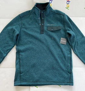 Eddie bauer Men’s pull over sweater Radiator 2.0 MSRP $100 Size:M Teal - Picture 1 of 3