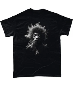 Jimi Hendrix T Shirt Smoke Effect Image Woodstock Purple Haze Experience - Picture 1 of 4