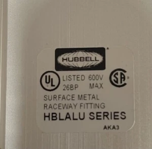 Hubbell HBLALU Series Raceway Fittings - HBLALU5701, HBLALU57BL, HBLALKU57LPB +2 - Picture 1 of 16