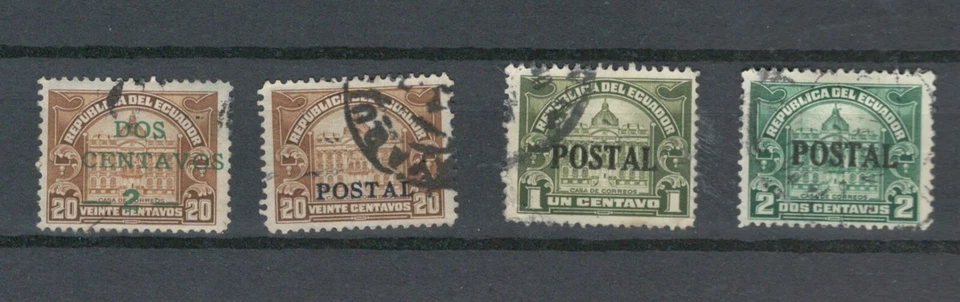 ECUADOR LATIN AMERICA SELECTION CLASSIC USED OFFICIAL FISCAL STAMPS LOT (LA 350) - Image 1 of 1