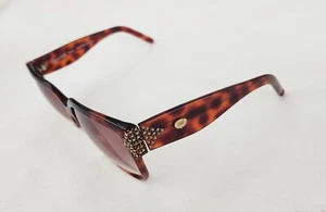 Stendhal Vintage Sunglasses Tortoise shell with Rhinestones Handmade in France  - Picture 1 of 20