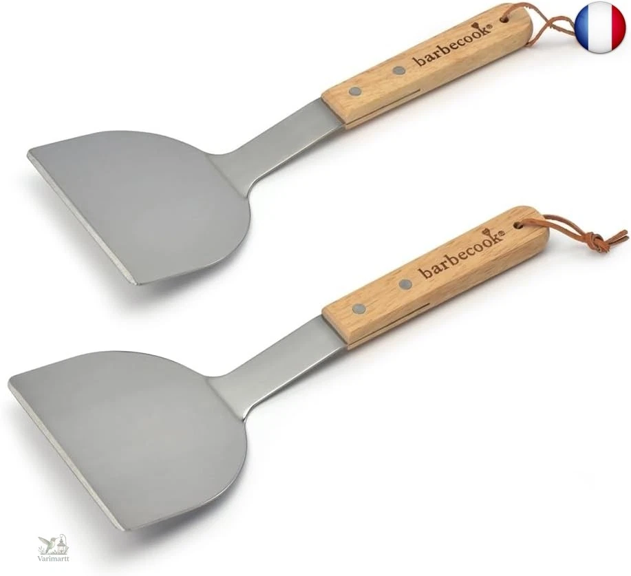 Barbecook Set de 2 spatules à plancha, ustensiles plancha pour barbecue  - Photo 1/1