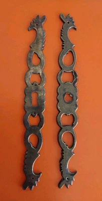 Vintage Retro Door Brass Escutcheon Cupboard Keyhole Plate Hardware French Bird - Image 1 of 4