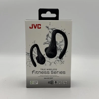 JVC Sport True Wireless Headphones - Black new in box HA-EC25T - Image 1 of 4