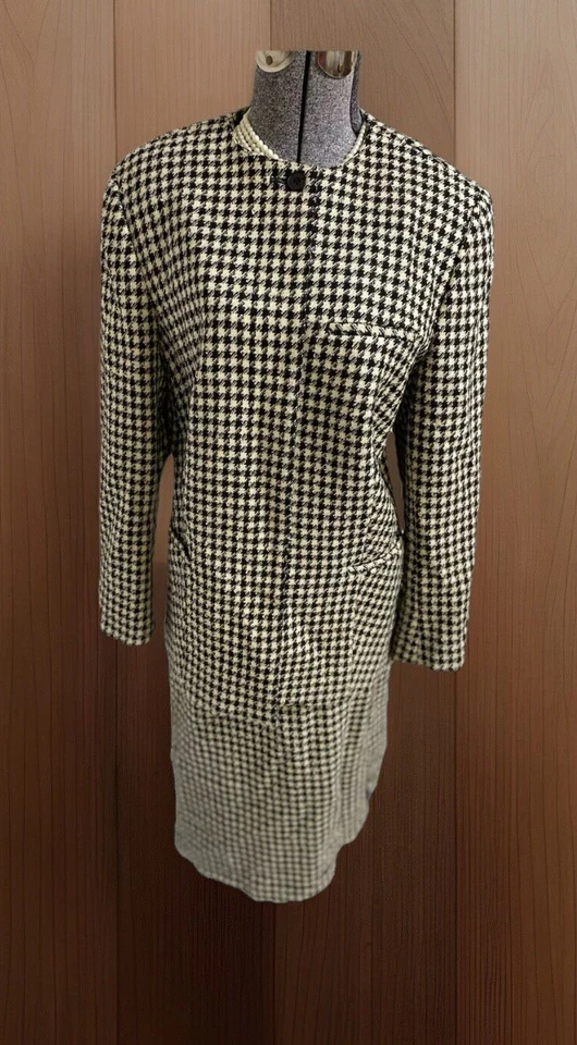 Traje Falda EVAN PICONE Talla 16 Se Ajusta Como 12 Conjunto de Dos Piezas Pata de Gallo Elástica Foto 1 de 4