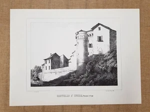 Castello di Incisa Acqui Monarchia di Savoia Enrico Gonin F.lli Doyen Ristampa - Picture 1 of 1