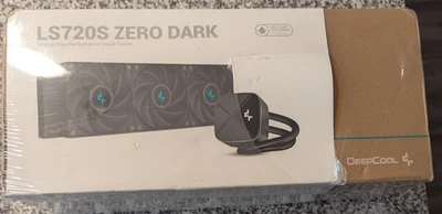 DeepCool LS720S Zero Dark Liquid Cooler 360mm 4th Gen Pump 3100RPM 300W - Image 1 of 3
