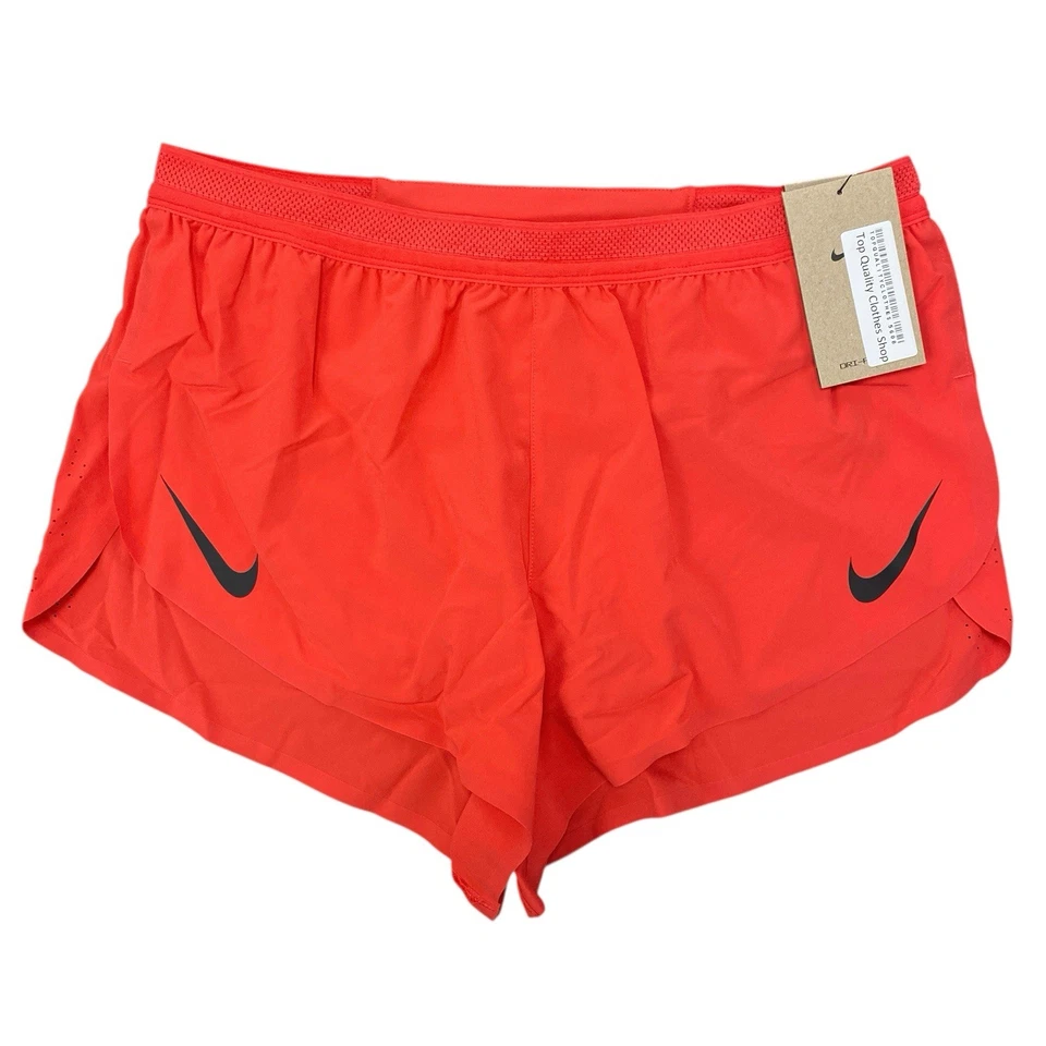 Nike Men’s Size M AeroSwift 2” ADV Brief-Lined Racing Shorts Red FN3349-696