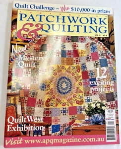 Australian Patchwork & Quilting Magazine Vol 11 No 4 pattern sheet  12 projects - Picture 1 of 8
