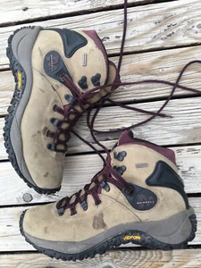 Merrell Chameleon Dry Waterproof Trail Hiking Boots Brown 50686 Size 10 Women’s - Picture 1 of 12