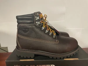 Timberland Junior 640 Below 6-Inch Waterproof DARK BROWN Boots A1VFO New - Picture 1 of 4