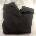Lands' End Men's Size 36 R Comfort Waist Pleated Cuffed Chino Pants Brown EUC