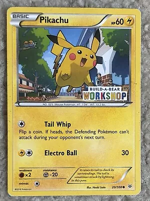 Pokémon TCG Pikachu Build-A-Bear Workshop Promo 20/108 Promo Promo - Image 1 of 2