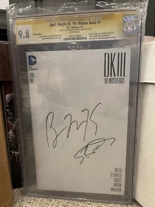 DARK KNIGHT III MASTER RACE #1 CGC 9.8 Gotham Signed Erin Richards Ben McKenzie - Picture 1 of 2