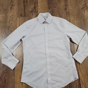 Charles Tyrwhitt Dress Shirt Mens 15.5-33 Blue Slim Fit Button Up Long Sleeve 