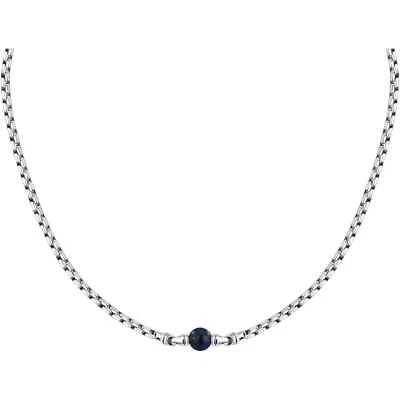 Morellato Collana Uomo S1745 Pietre Acciaio Lapislazzuli Regolabile 45-55cm - Immagine 1 di 3