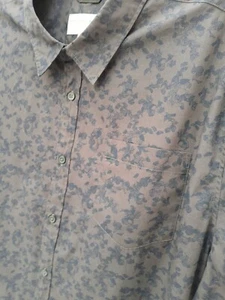 Racing Green Mens 2XL Short Sleeve Shirt Cotton Dark Green Great Pattern P2P 28" - Picture 1 of 20