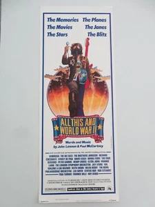ALL THIS AND WORLD WAR II US INSERT POSTER JOHN LENNON PAUL MCCARTNEY 1976 - Picture 1 of 5