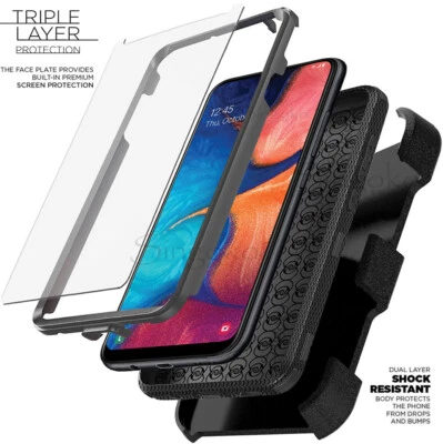 Samsung Galaxy A01 A11 A20 A21 A51 A71 Clip Holster Case Cover SCREEN PROTECTOR - Image 1 of 4