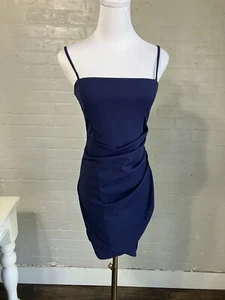 Windsor Sound the Alarm Crepe Wrap Mini Dress 05103-4029 Navy (b123) - Picture 1 of 14
