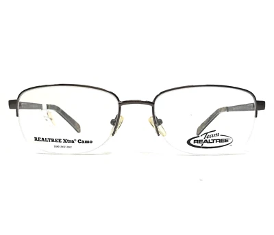 Realtree Brille Rahmen T103 GUN Grau Rechteckig Halbe Felge Groß 56-19-140 - Bild 1 von 4