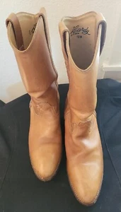 Hardy Vintage Leather cowboy boots. Size 10 D - Picture 1 of 3