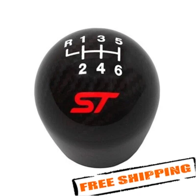 Ford Racing M-7213-FSTCF Black 6-Speed Shift Knob for 2013-2017 Ford Focus ST - Image 1 of 2