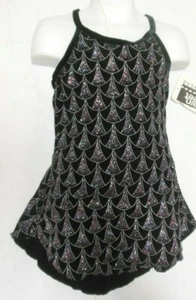 Vestido sin Mangas Niño Pequeño Brillo con Camisola Leotardo Completo Estilo Línea Baile - Imagen 1 de 8