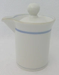 DANSK Vintage Allegro Creamer and Lid Light Blue Trim NRJAPAN Japan 1980's - Picture 1 of 6