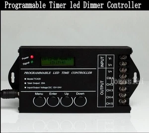 5CH RGBW RGB CW/WW LED Programmable Timer timmer Dimmer Controller DC12-24V 20A - Picture 1 of 3