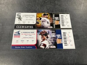 WHITE SOX 2013 TICKET STUB~4/20/13-4/21/13 VS TWINS - Picture 1 of 3