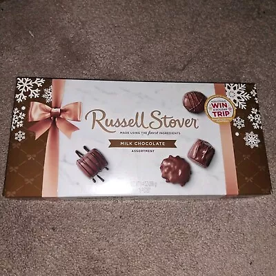 Russell Stover Milk Chocolate Assortment  9.4 Oz Size Sealed Box * Date 04/2025 - Image 1 of 3