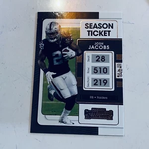 2021 Panini Contenders - Josh Jacobs #59 - Football Tranding Card - Picture 1 of 2