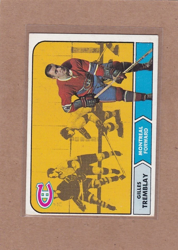 1968-69 TOPPS HOCKEY GILLES TREMBLAY #66 CANADIENS EX+ *A34145 - Image 1 of 1