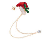  Crystal Christmas Brooches Pin Hat Jewelry Alloy Shaped Boys