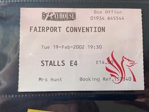 Fairport Convention Ticket 2002 - Bild 1 von 1