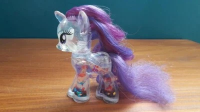 Mon petit poney / my little pony transparent corps rempli d'eau et de paillettes - Photo 1/4