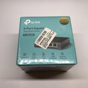 TP-Link TL-SG105E 5-Port Gigabit Easy Smart Switch Brandneu Versiegelt - Bild 1 von 4