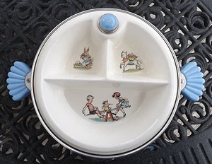 Vintage Majestic Child's Divided Warming Dish. Made in USA 8" Nice Condition - Bild 1 von 7