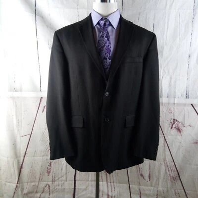 Merona 48R 2 Button Black Suit Blazer Jacket - Изображение 1 из 4