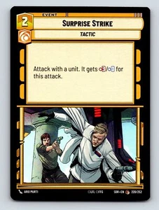 Surprise Strike Tactic Event Card Command Aggression Power Bonus 3C 0H - Picture 1 of 10