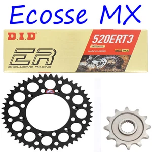 Husqvarna TE300 TE300i 2014-20 Gold DID ERT3 Chain Renthal Black Sprocket Kit  - Picture 1 of 1