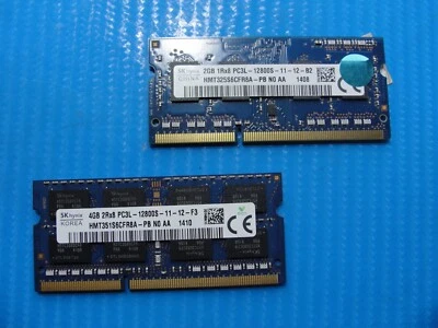 HP 15-Serie So-Dimm SK hynix 6Gb 2Gb+4Gb Memory RAM PC3L-12800S HMT325S6CFR8A-PB - Image 1 of 2
