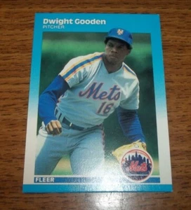 1987 Fleer Dwight Gooden #9 Baseball Card - Picture 1 of 2