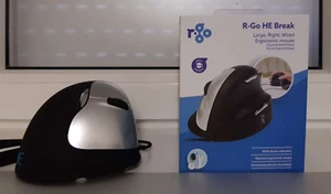 R-Go HE Break Ergonomische Maus, vertikal, Rechtshänder, große Hand, NEU mit OVP - Bild 1 von 4