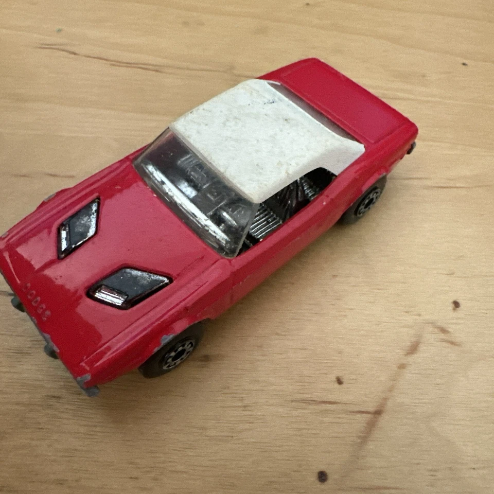 Coche Dodge Challenger Vintage 1975 Matchbox Nº 1 ONE SUPERFAST INGLATERRA LESNEY ROJO Foto 1 de 4