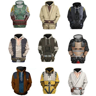 MARKENLOS Star Wars Boba Fett Obi-Wan Kenobi Hoodies Darth Vader Jedi Jacket Sweatshirts