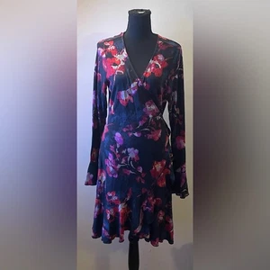Tart- Multicolor Floral Long Sleeve Dress Size L - Picture 1 of 5