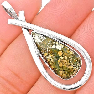 Natürlicher Nipomo Markasit Achat 925 Sterling Silber Anhänger Schmuck P-1314 - Bild 1 von 5