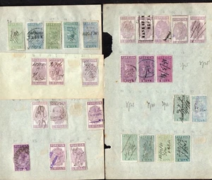 Stamps collection Fiscal & Revenue QV Queen Victoria GB 1870-90's Foreign Bill - Picture 1 of 1